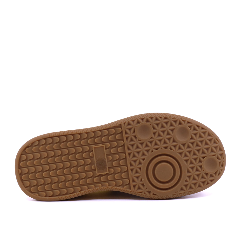 Sneakers femei Luca di Gioia galbeni din piele întorsă și  textil  1291DPF6100VG