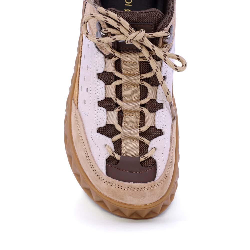 Sneakers femei Luca di Gioia maro din piele întoarsă și textil   1292dp1210vm