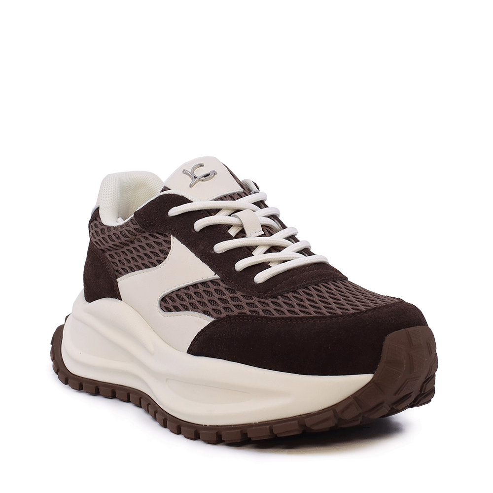 Sneakers femei Luca di Gioia maro din velur și material textil  3841DP294VM