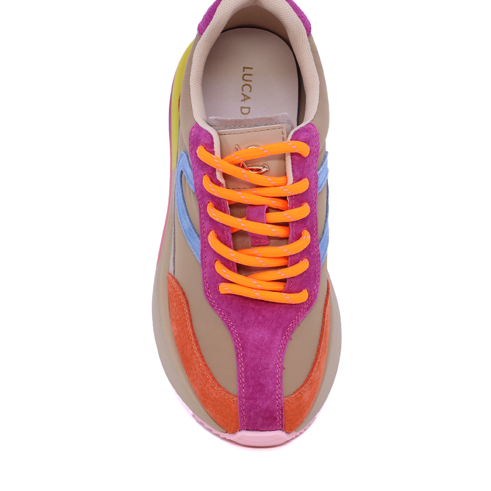 Sneakers femei Luca di Gioia multicolori din piele întoarsă 1299DP2510VMU