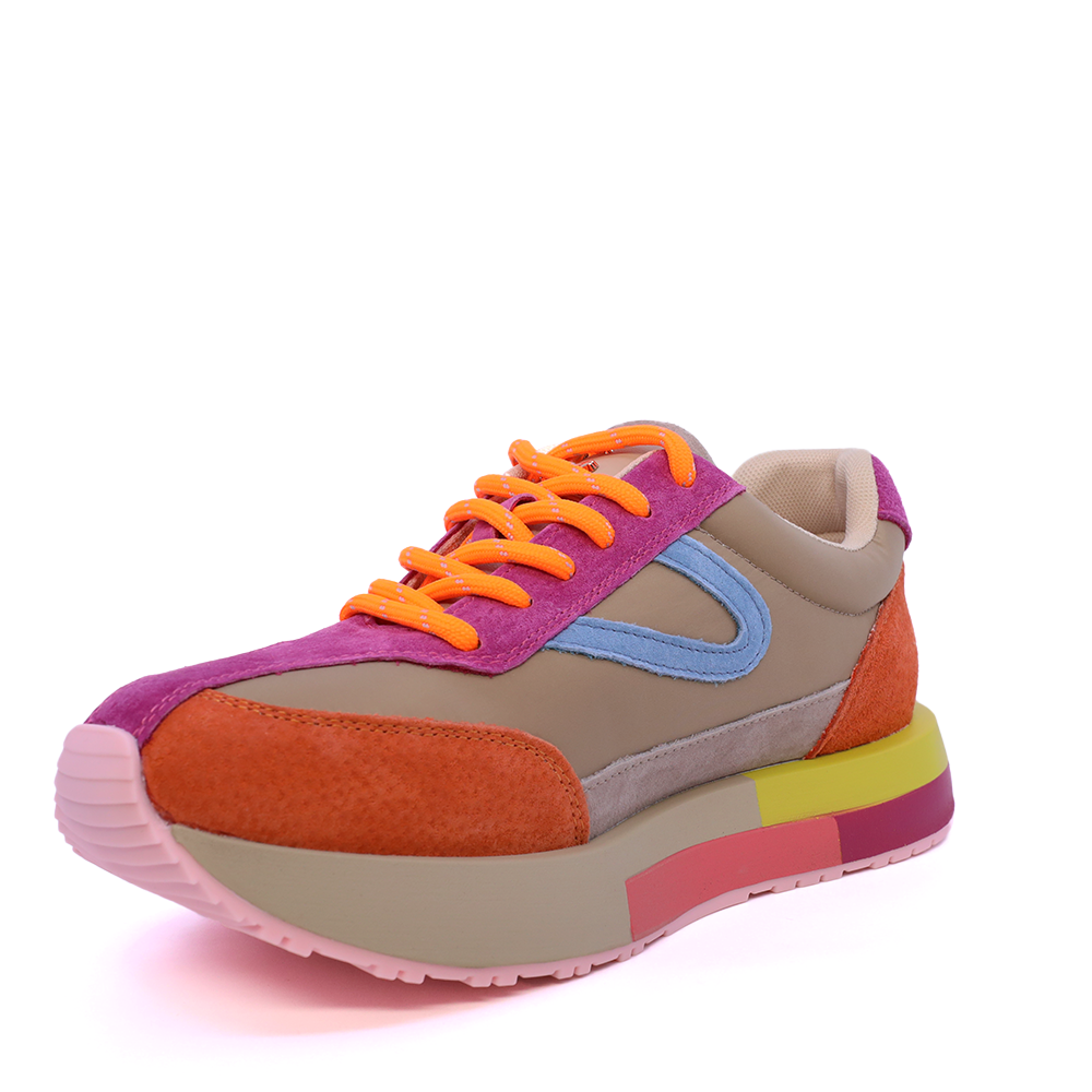 Sneakers femei Luca di Gioia multicolori din piele întoarsă 1299DP2510VMU
