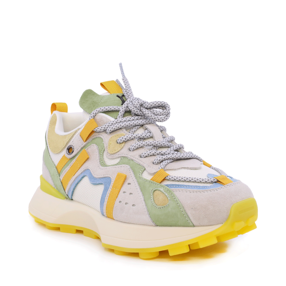 Sneakers femei Luca di Gioia multicolori din piele întoarsă și textil 1291DP1110VG - imagine 2