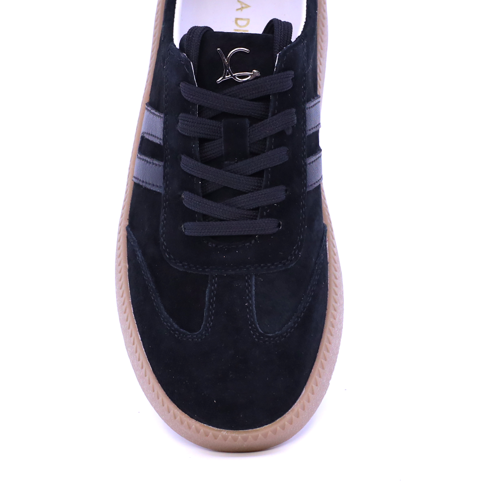 Sneakers femei Luca di Gioia negri din piele 1292DP1120VN