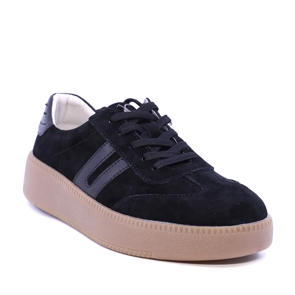 Sneakers femei Luca di Gioia negri din piele 1292DP1120VN — imaginea 2