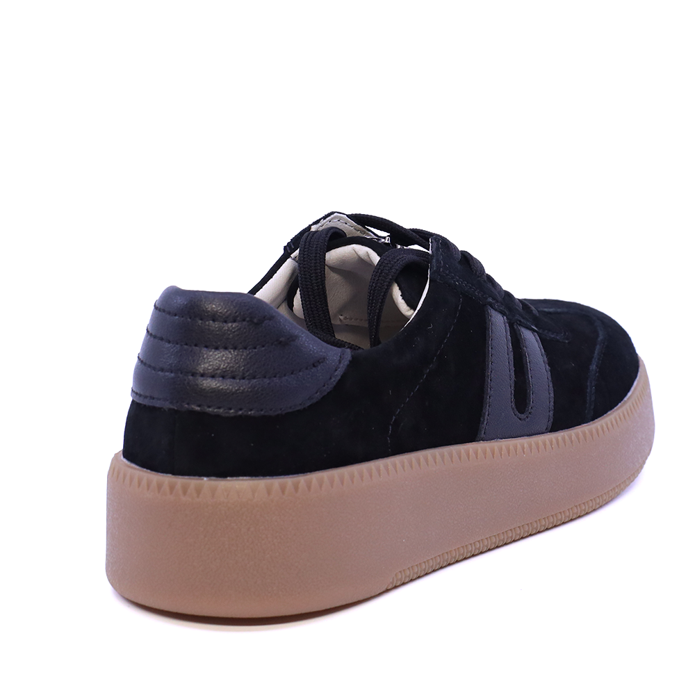 Sneakers femei Luca di Gioia negri din piele 1292DP1120VN