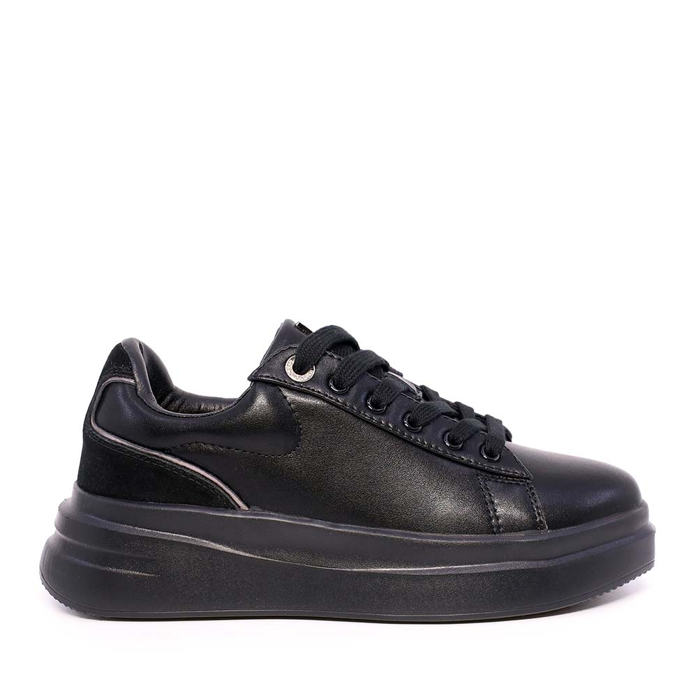 Sneakers femei Luca di Gioia negri din piele 1290DP2100N