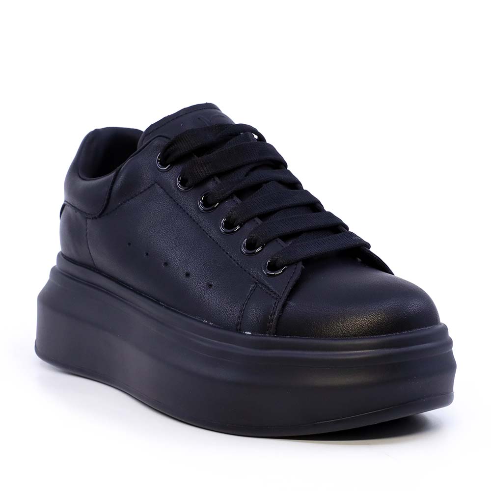 Sneakers femei Luca di Gioia negri din piele  3841DP216N