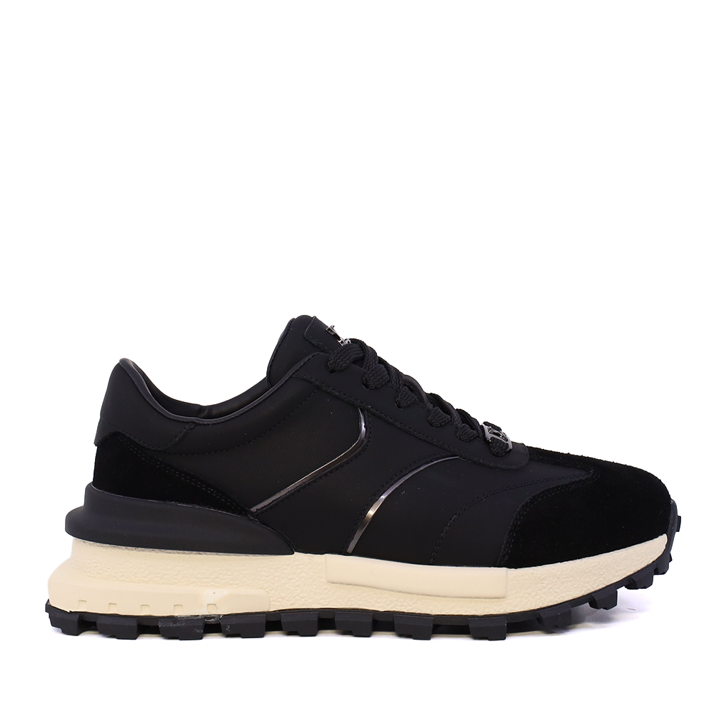 Sneakers femei Luca di Gioia negri din piele 3841DP034VN