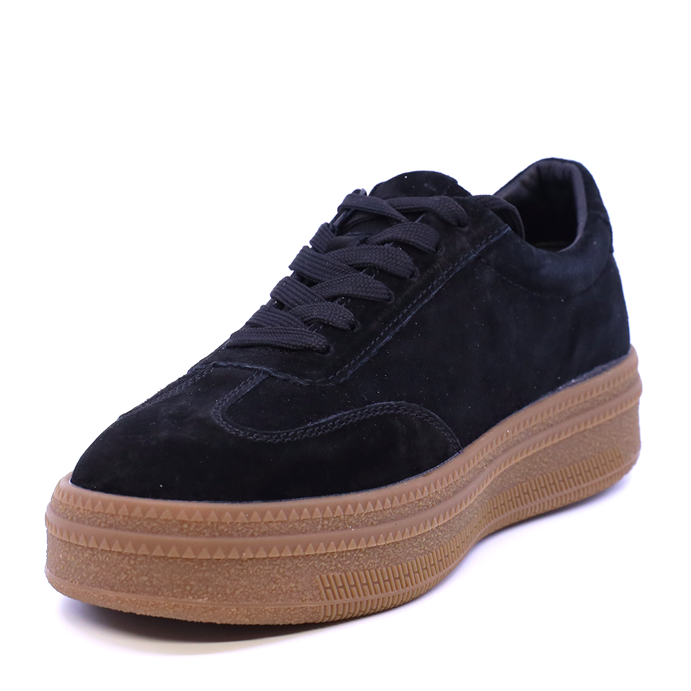 Sneakers femei Luca di Gioia negri din piele întoarsă 1572DP5904VN