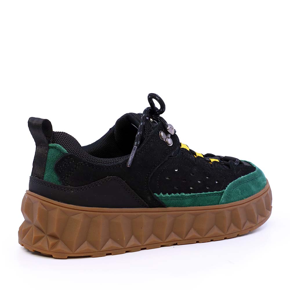 Sneakers femei Luca di Gioia negri din piele întoarsă și textil 1292dp1210vn 