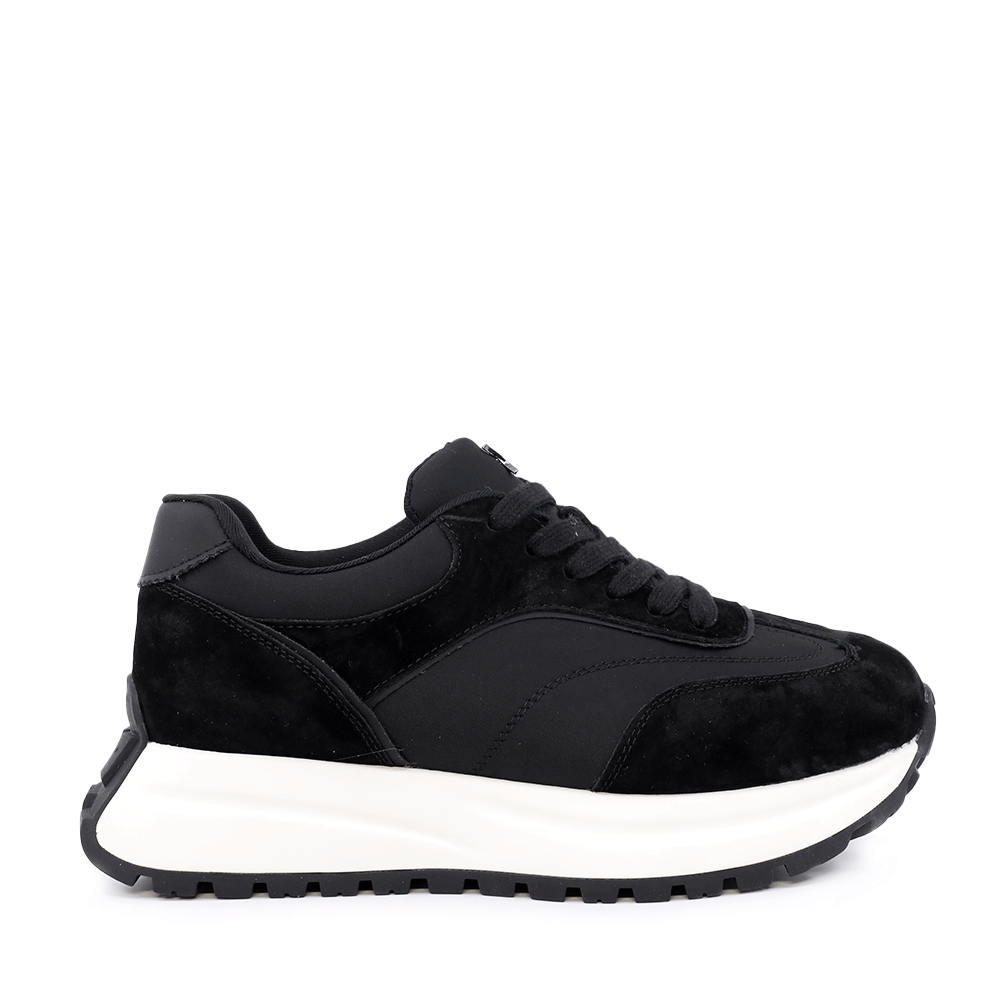 Sneakers femei Luca di Gioia negri din velur și material textil 1291DP7100VN