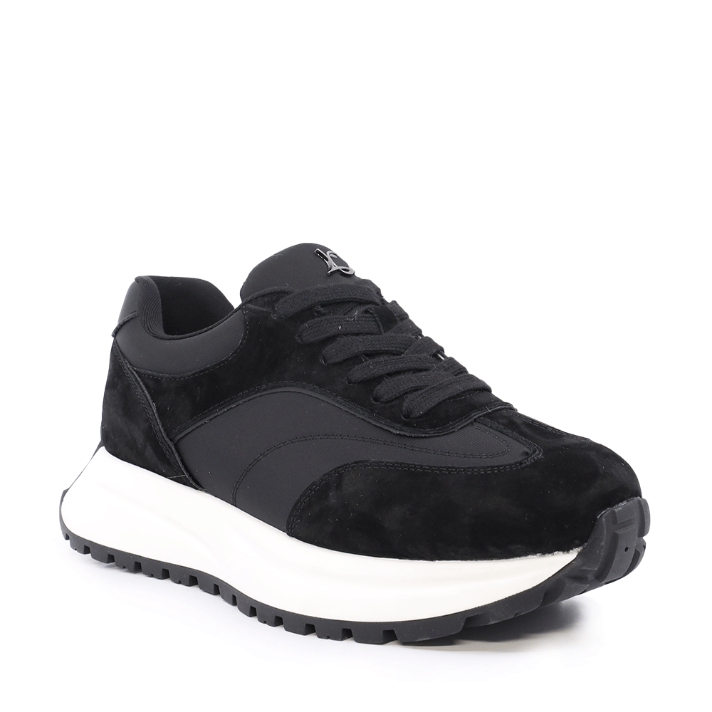 Sneakers femei Luca di Gioia negri din velur și material textil 1291DP7100VN - imagine 2