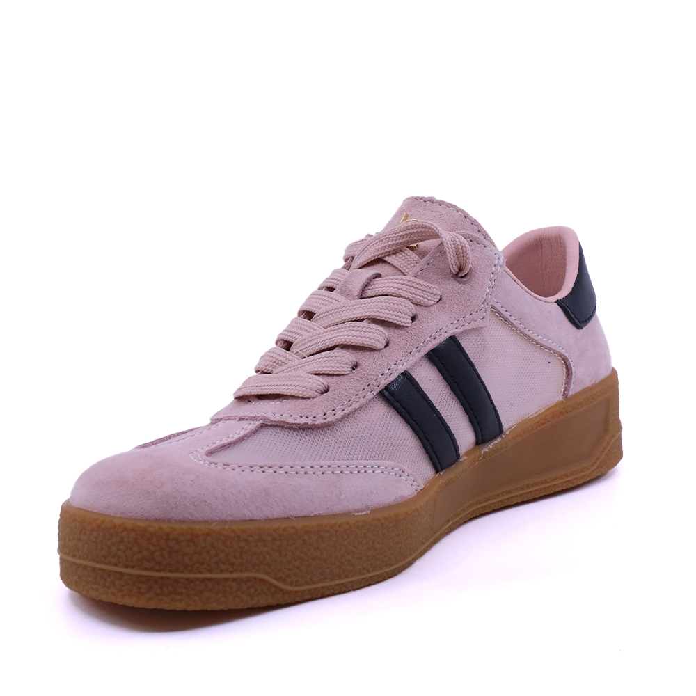 Sneakers femei Luca di Gioia roz din piele întorsă și  textil 1291DPF7100VRO