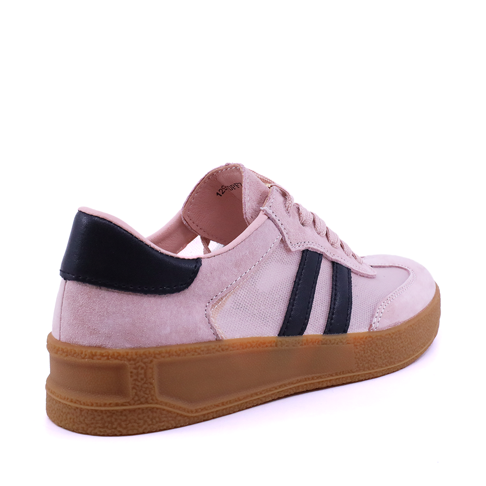 Sneakers femei Luca di Gioia roz din piele întorsă și  textil 1291DPF7100VRO