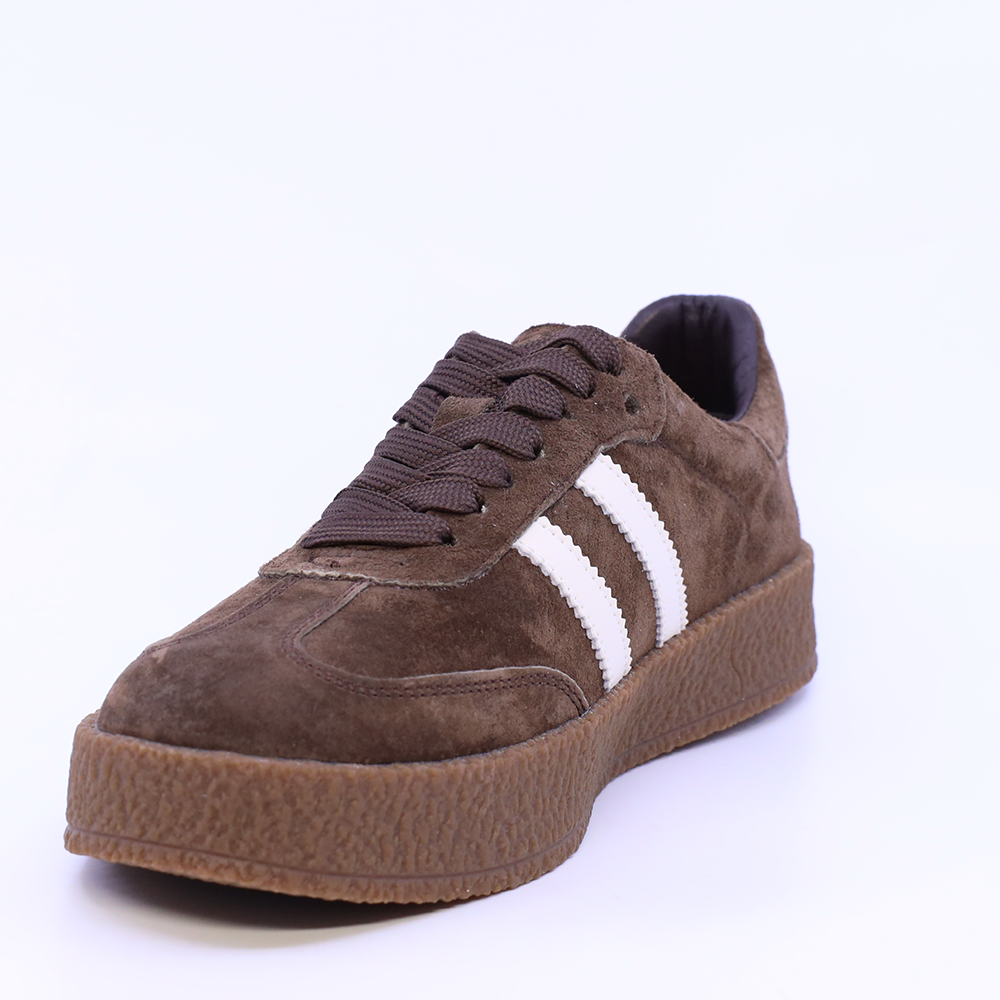 Sneakers femei Luca di Gioia maro din piele întoarsă 1572dp5902vm
