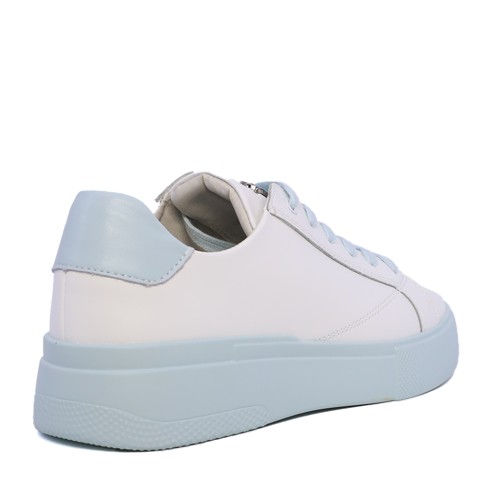 Sneakers ușori femei Luca di Gioia alb cu albastru din piele 1299DP1020ABL