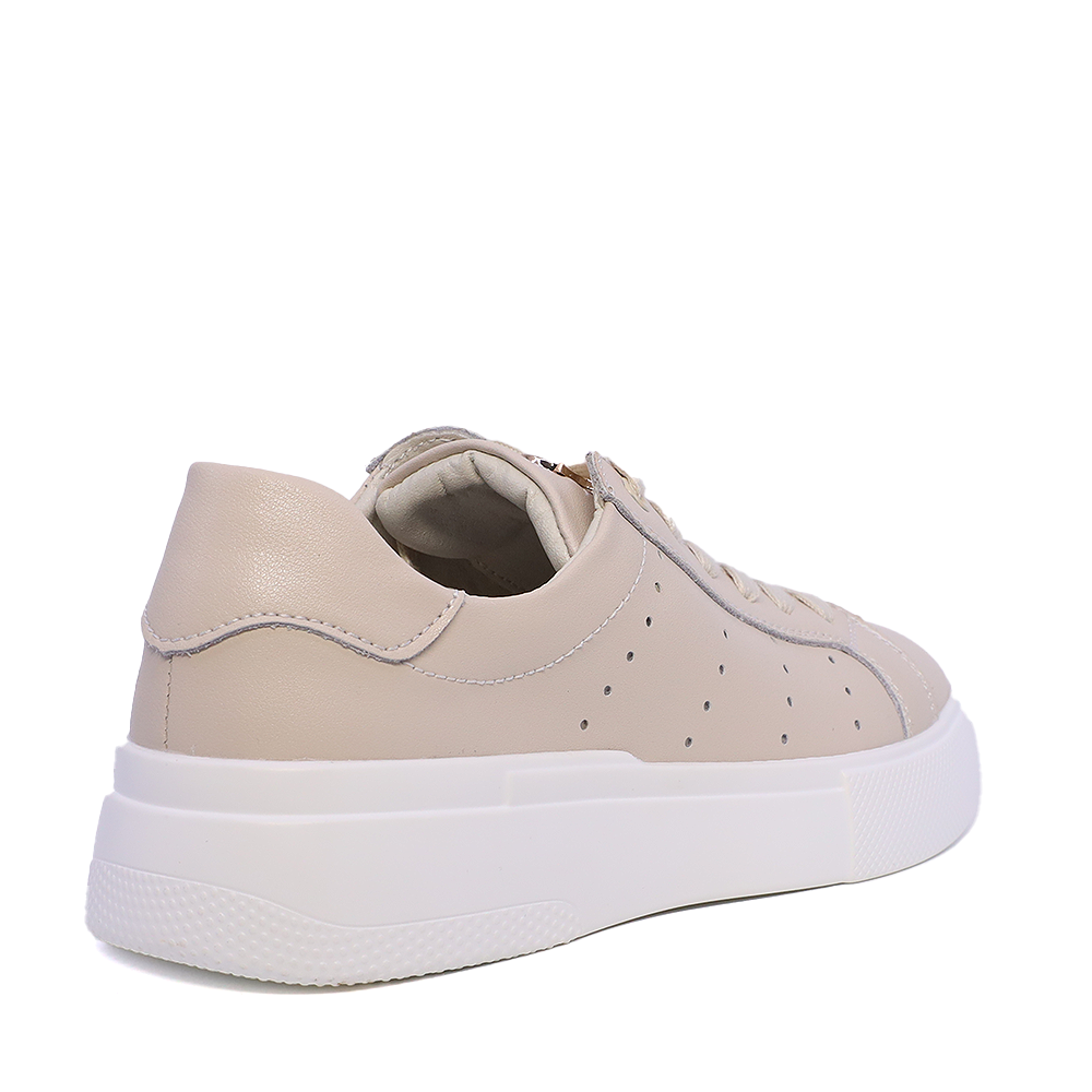 Sneakers ușori femei Luca di Gioia bej din piele 1299DP1010BE