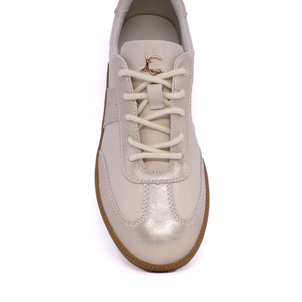 Sneakers ușori femei Luca di Gioia bej din piele 1299DP1610VBE