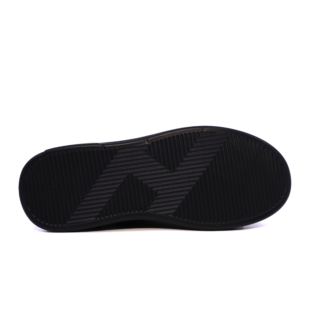 Sneakers ușori femei Luca di Gioia negri din piele cu logo 1299DP2210N