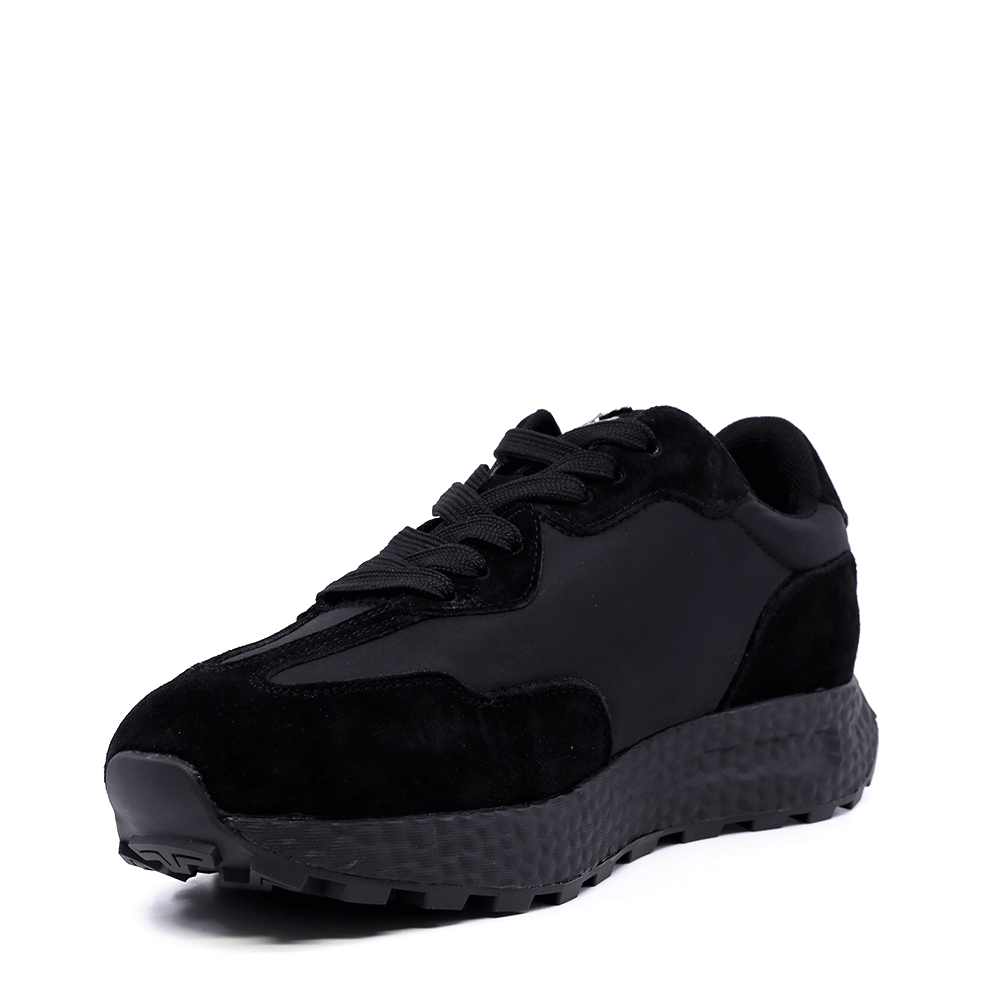 Sneakers ușori femei Luca di Gioia negri din piele și textil 3849DP169VN
