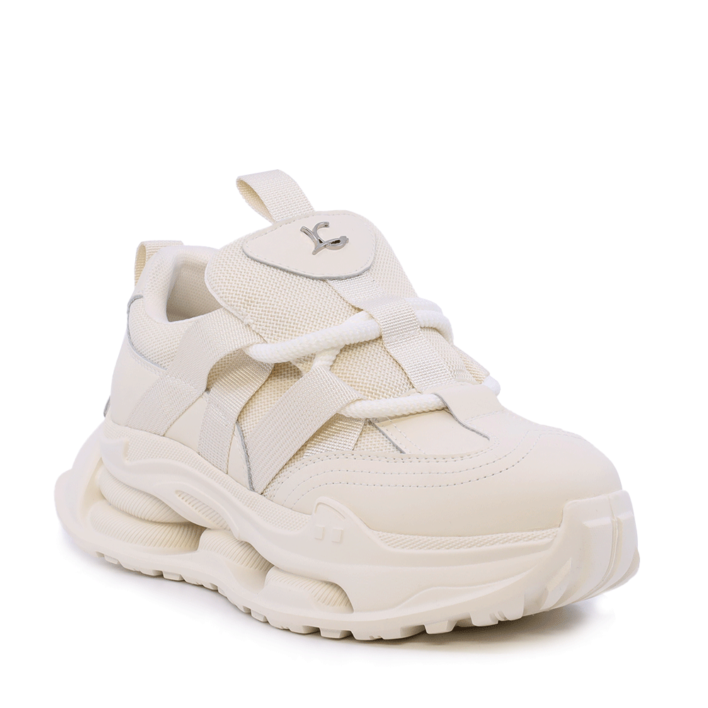 Sneakers ușori femei Luca di Gioia albi din piele  și textil  3841DP299A - imagine 2