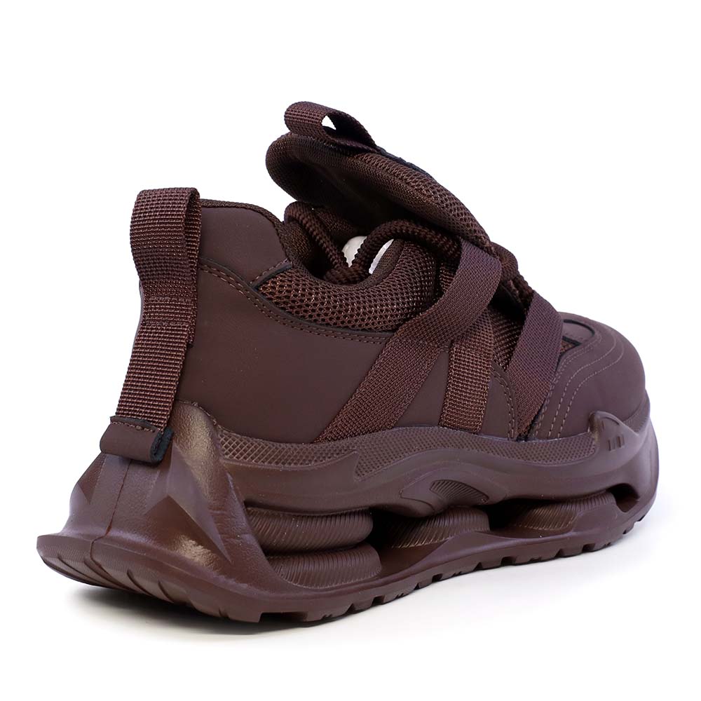 Sneakers ușori femei Luca di Gioia maro din piele  și textil 3842DP299M