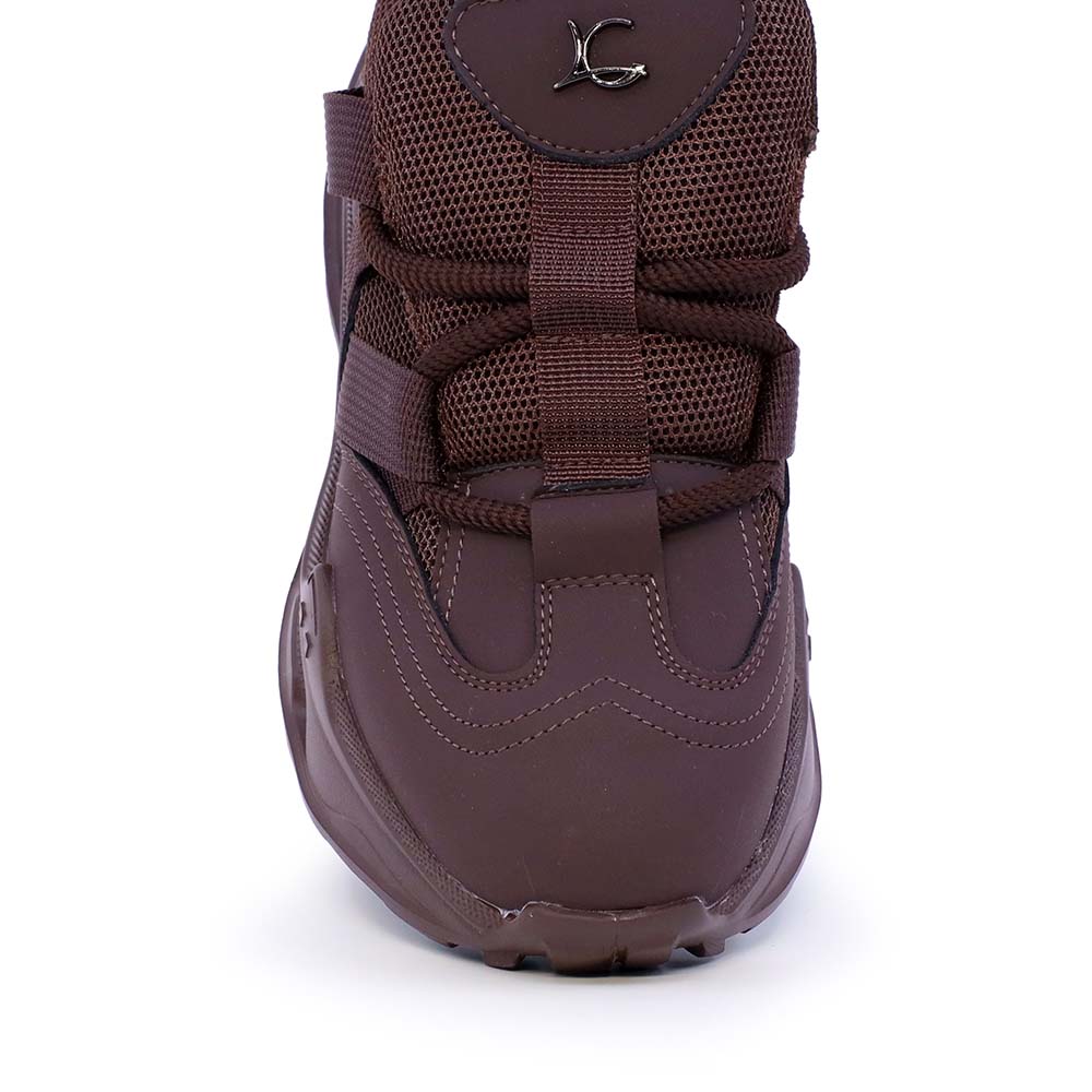 Sneakers ușori femei Luca di Gioia maro din piele  și textil 3842DP299M