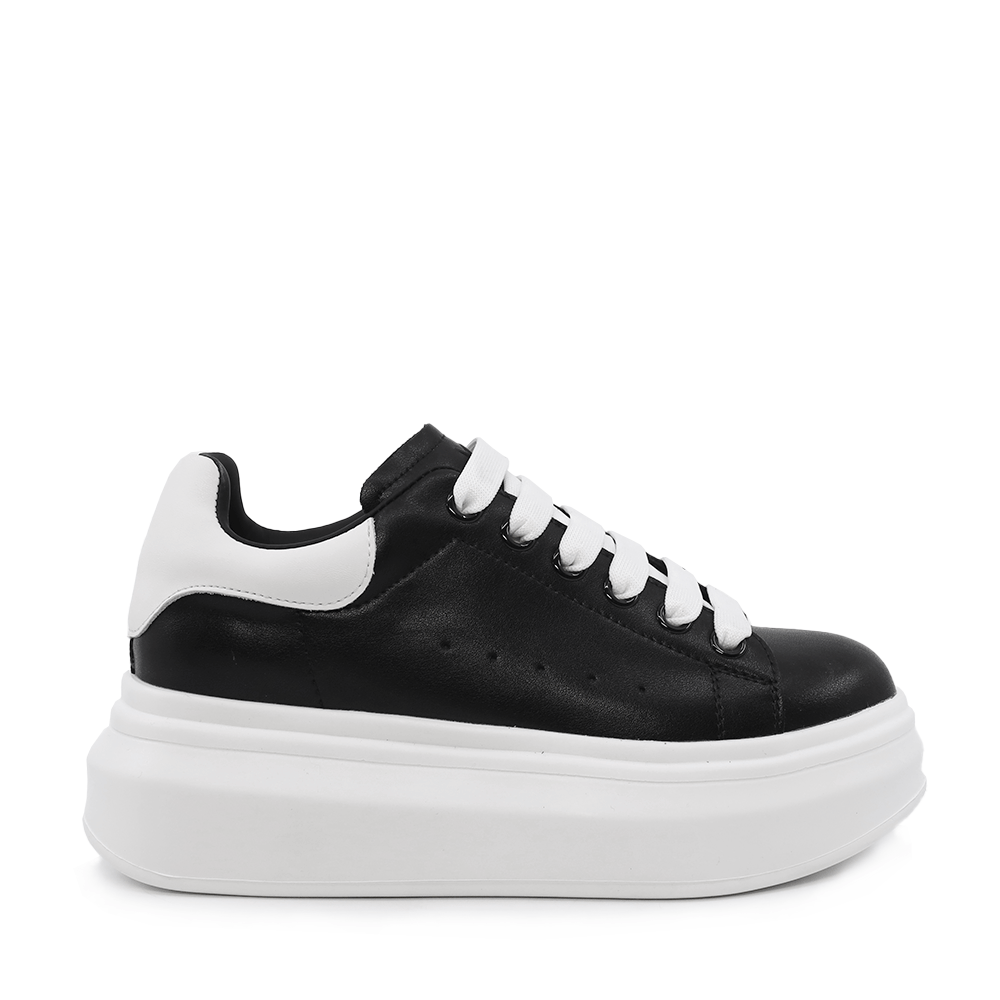 Adidasi usori femei Luca di Gioia negri din piele   3841DP216N