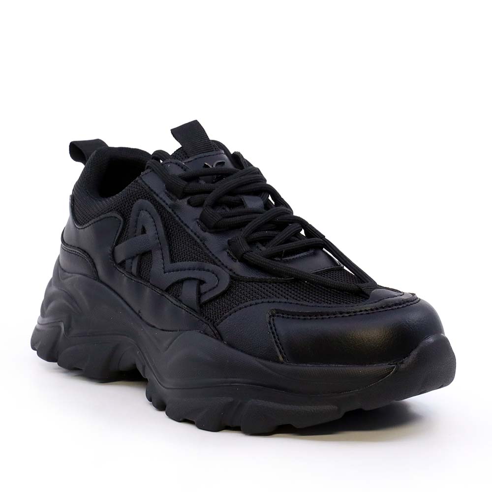 Sneakers ușori femei Luca di Gioia negri din piele  și textil  3841DP263N - imagine 2