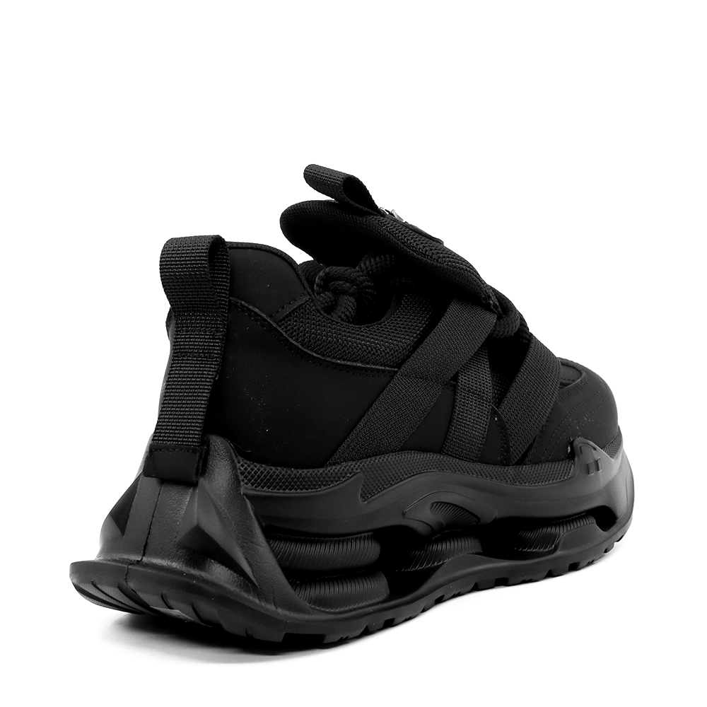 Sneakers ușori femei Luca di Gioia negri din piele  și textil  3842dp299n