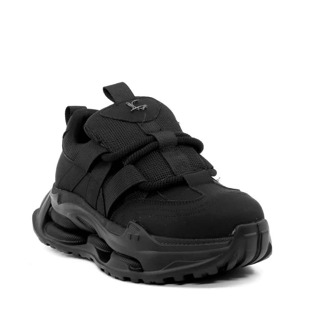 Sneakers ușori femei Luca di Gioia negri din piele  și textil  3841DP299N - imagine 2