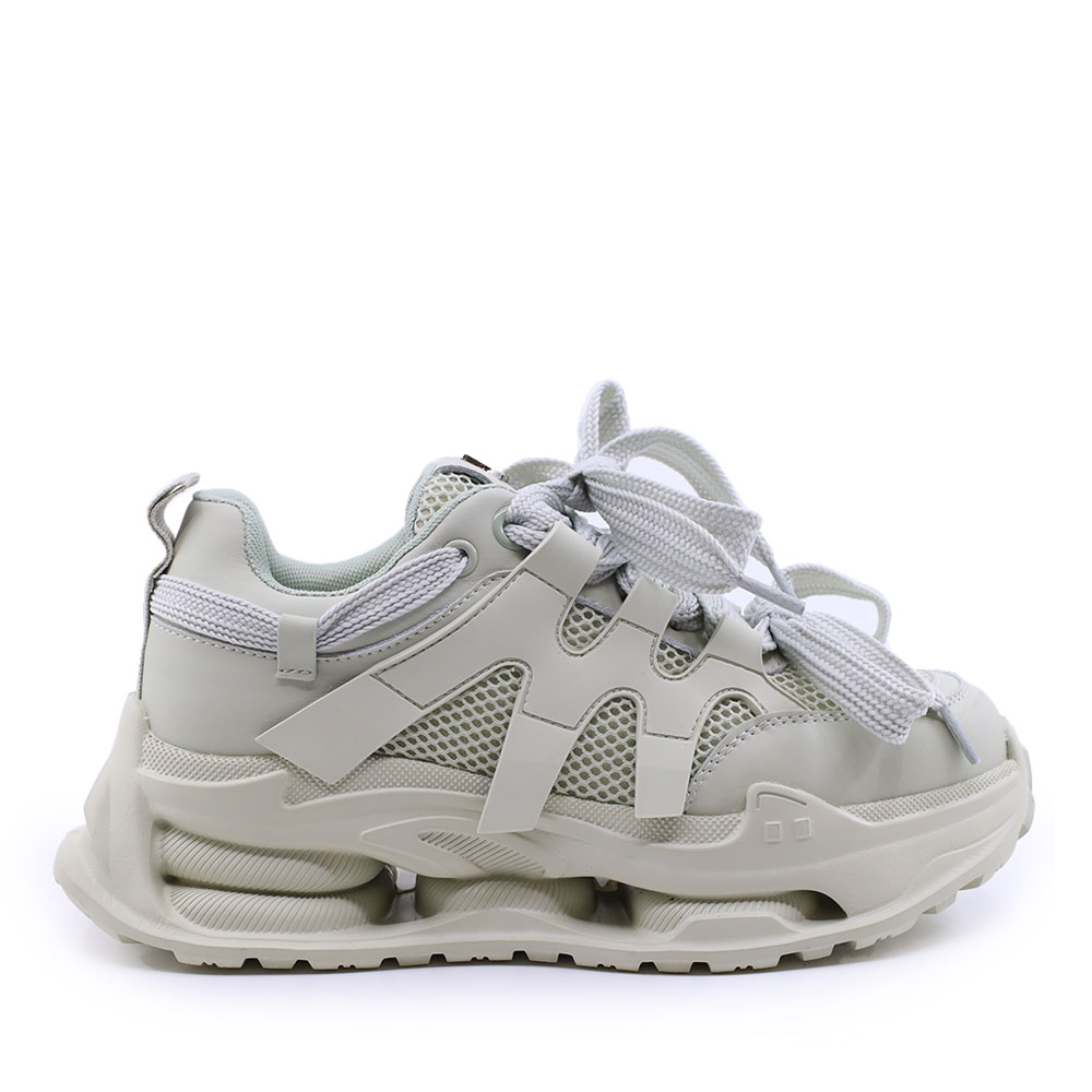 Adidasi usori femei Luca di Gioia verzi din piele  si textil  3841DP400V