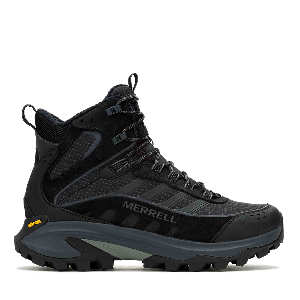Ghete waterproof bărbați Merrell Moab Speed 2 negre din piele și textil 3990BGT68305N