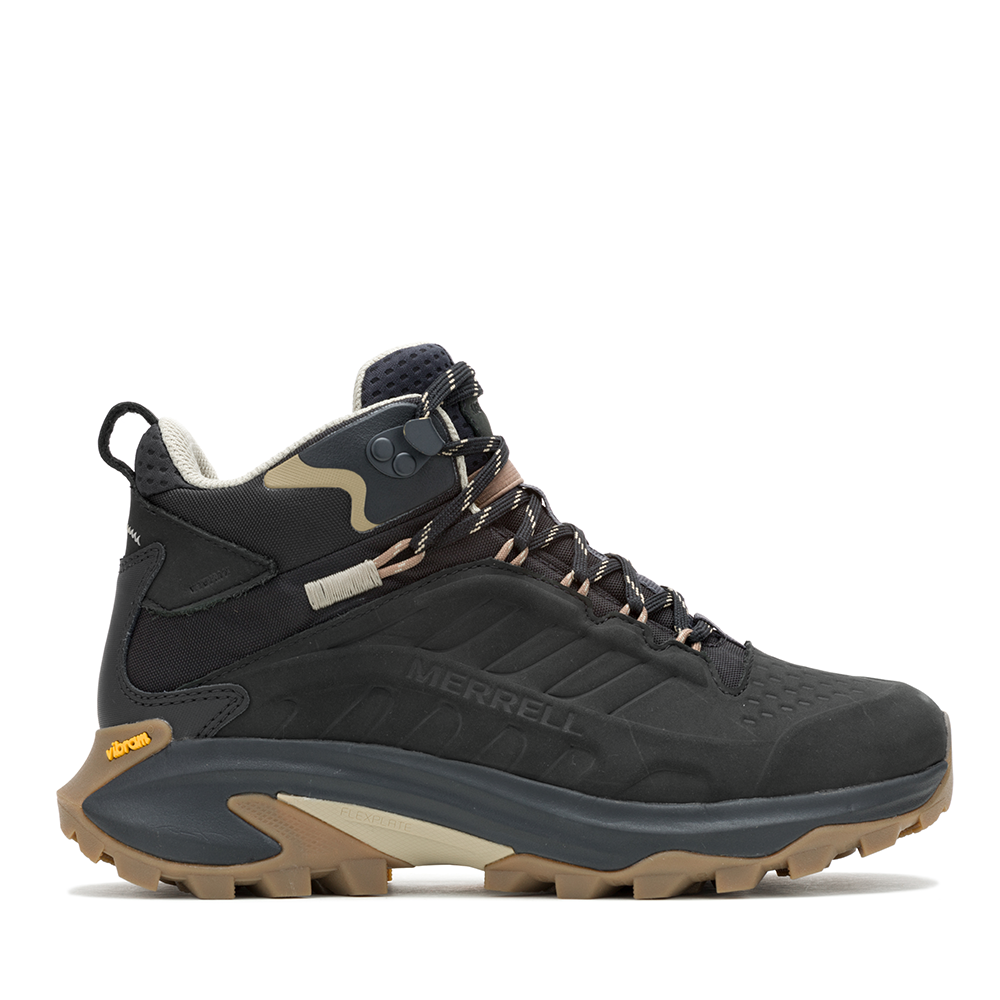 Ghete waterproof  Merrell Moab Speed 2 negre din piele 3990DGT38218N