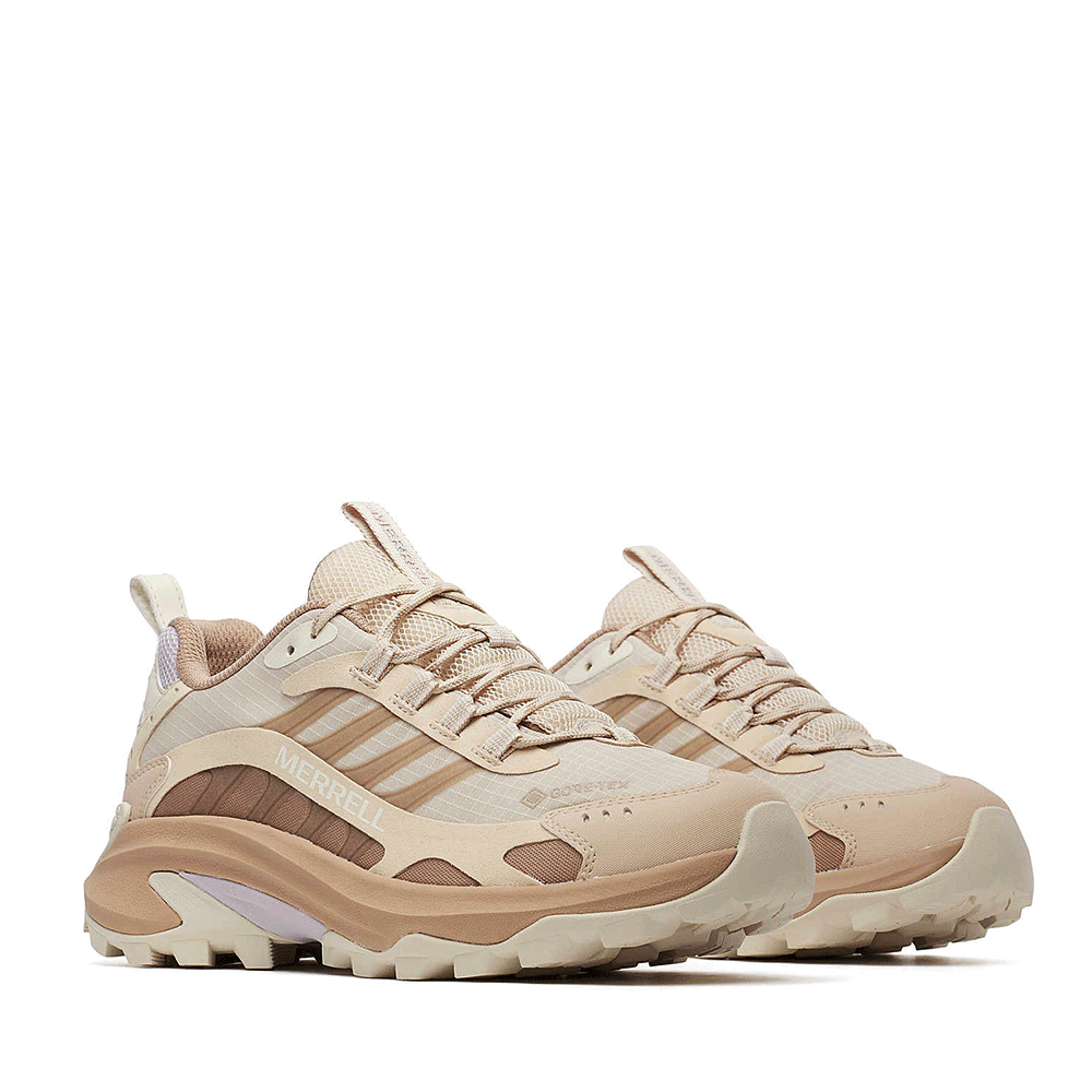 Sneakers trekking femei Merrell Moab Speed 2 Goretex nude din piele și textil 3990DPS38814NU - 1 | YEO