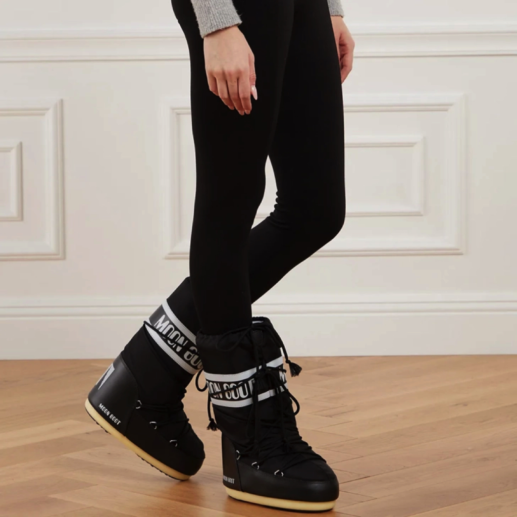 Cizme femei Moon Boot MB Icon Nylon negre 2880DC1400440N