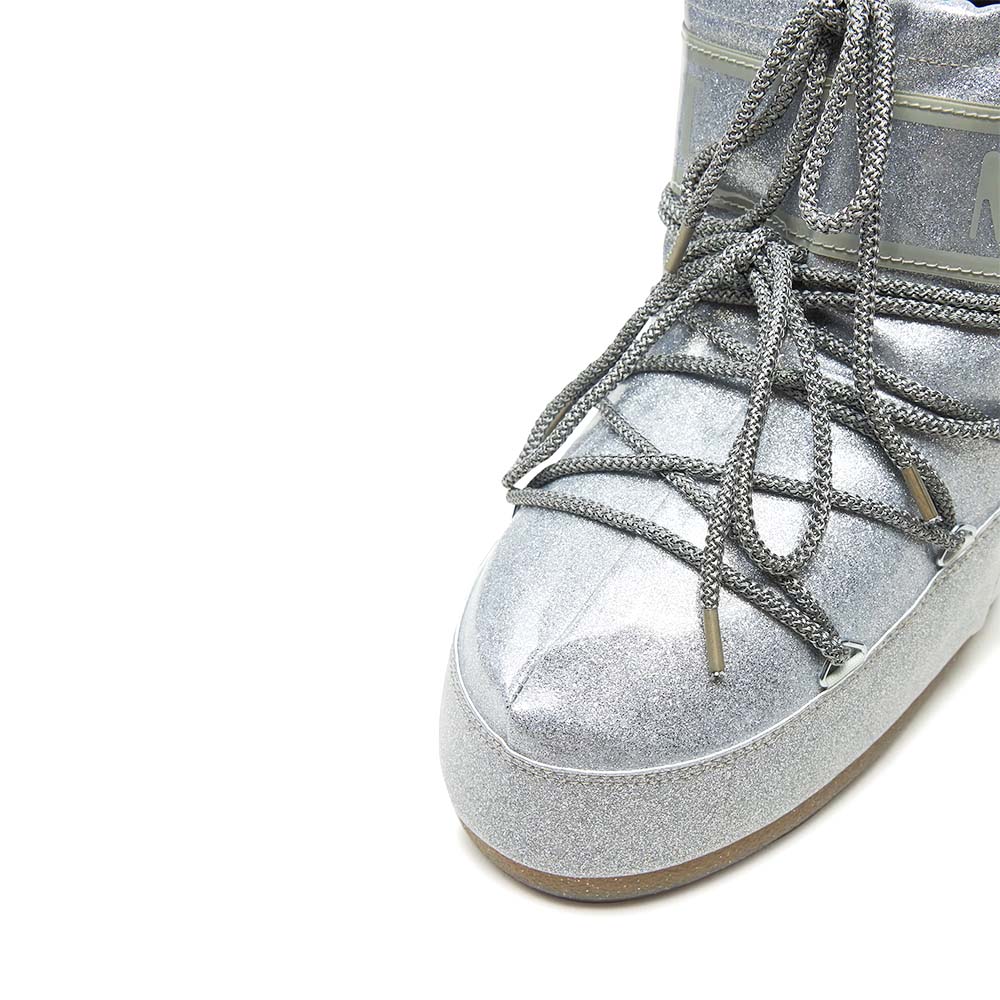 Ghete femei Moon Boot MB Icon Low Glitter argintii 2880DG1409440AG