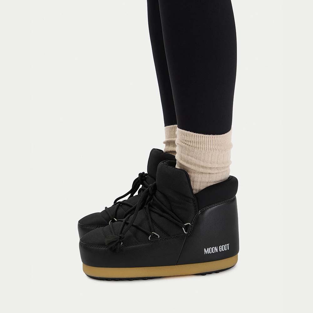 Ghete scurte femei Moon Boot MB EVX Pumps Nylon negre 2880DG1470020N