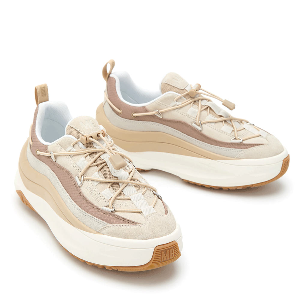 Sneakers femei Moon Boot Moon 247 X Lace nude din piele 2880DP2490090NU