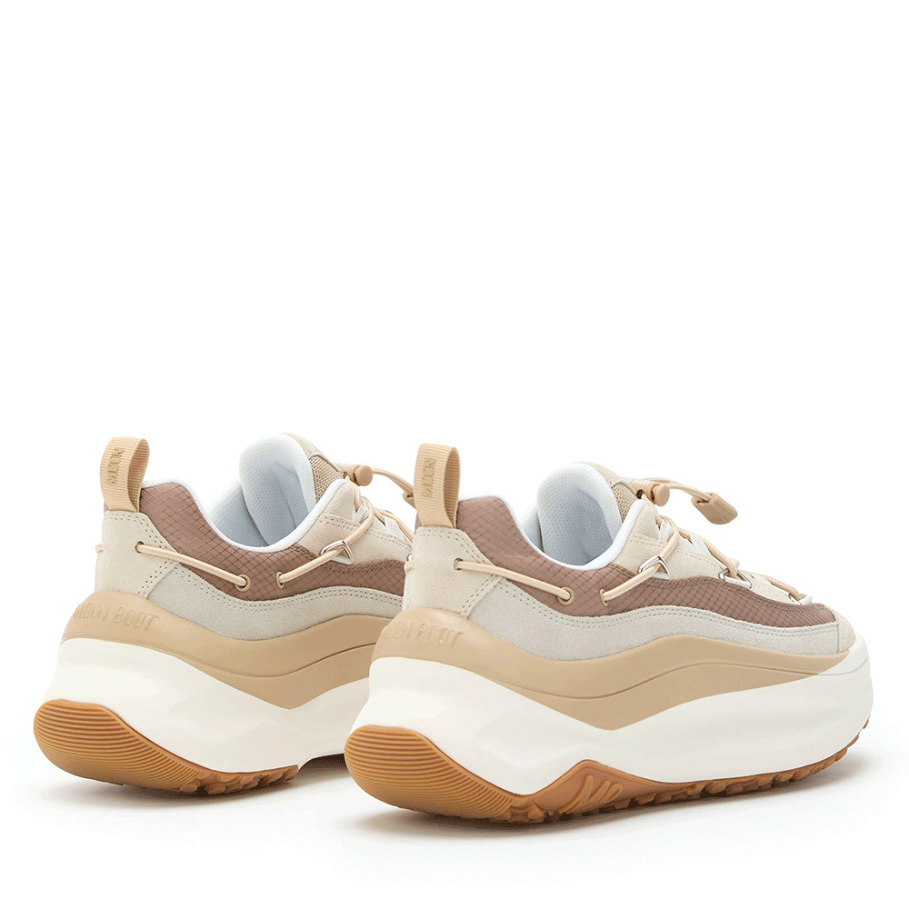 Sneakers femei Moon Boot Moon 247 X Lace nude din piele 2880DP2490090NU