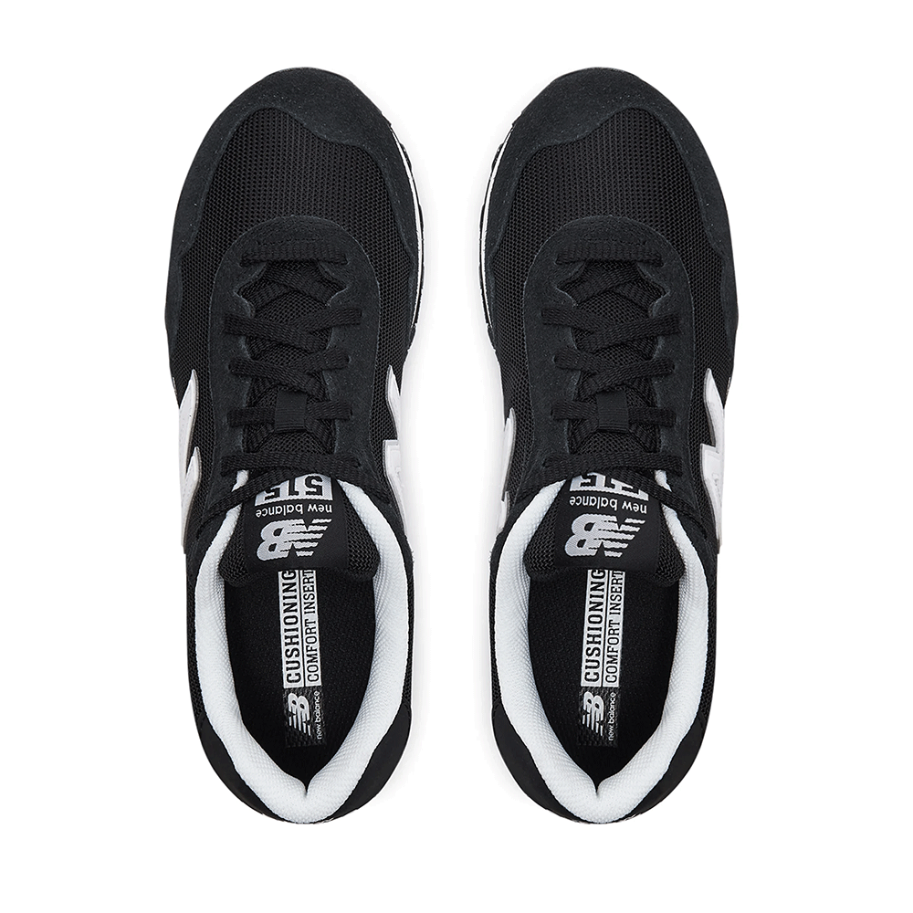 New Balance 515 men's black leather and textile sneakers 2869BPSL515BLKVN