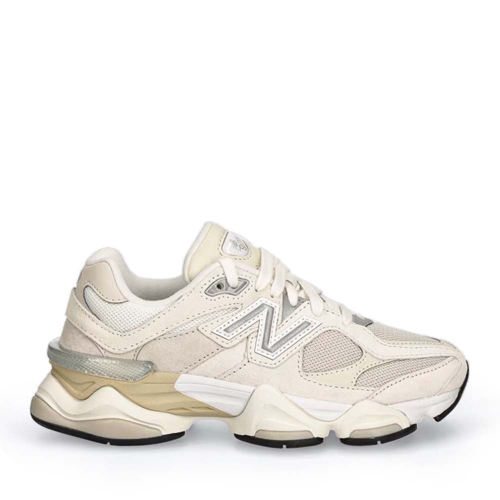 Adidasi femei New Balance 9060  bej din piele intoarsa 2871DPS9060WHTBE