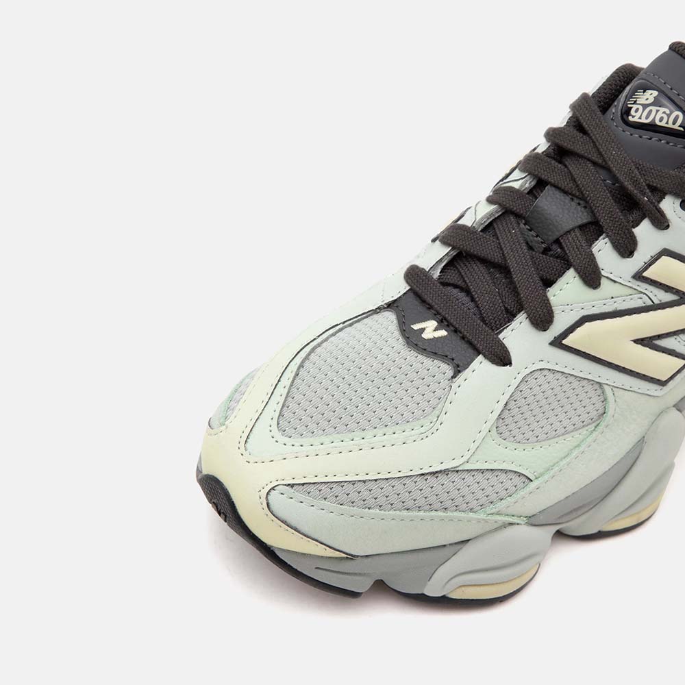 Sneakers femei New Balance 9060 verzi din piele și textil  2872DPS906038FV