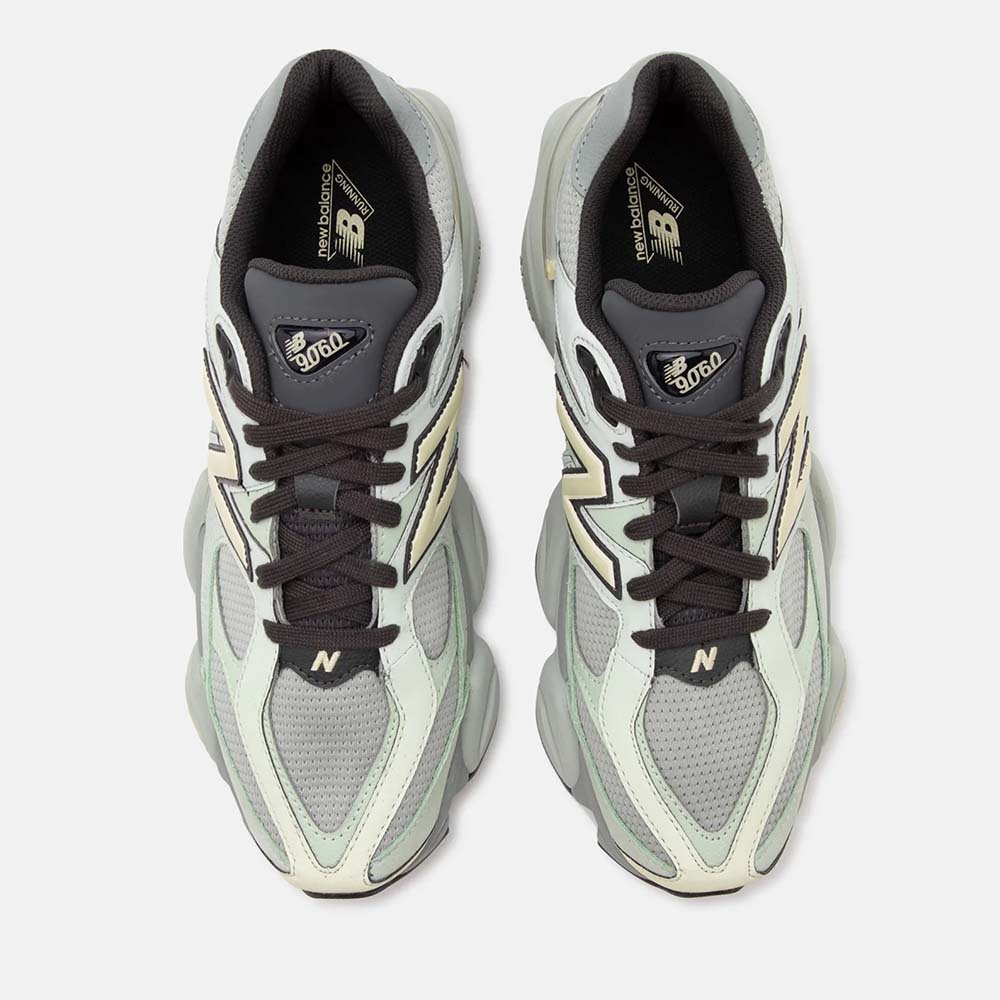 Sneakers femei New Balance 9060 verzi din piele și textil  2872DPS906038FV