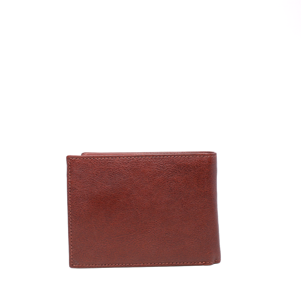 Pierre Cardin cognac brown leather wallet for men with RFID 7BPU8800CO