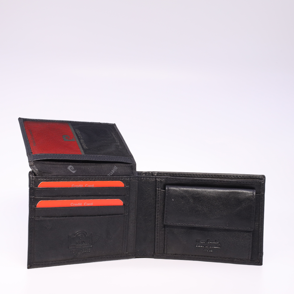 Pierre Cardin Men's Black RFID Leather Wallet 7bpu8805103n