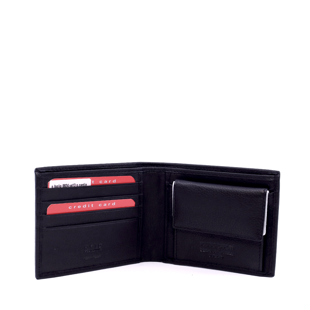 Portmoneu bărbați Pierre Cardin negru din piele cu RFID 7BPUE8824N