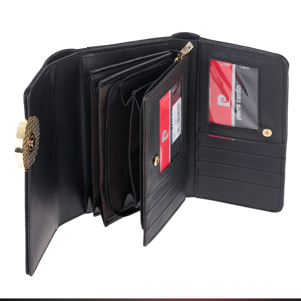 Portmoneu femei Pierre Cardin galben 7DPU35703G - imagine 2