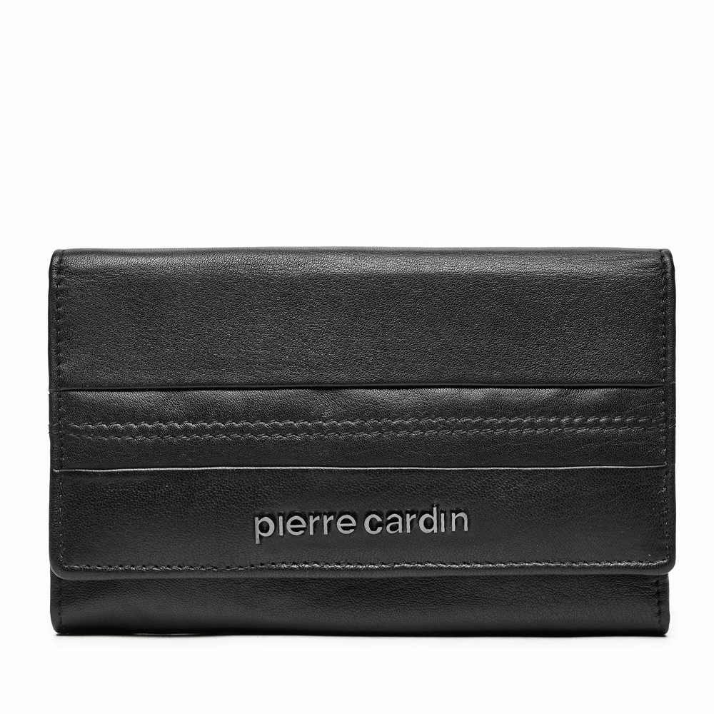 Portmoneu femei Pierre Cardin negru din piele cu RFID 7DPU130455N