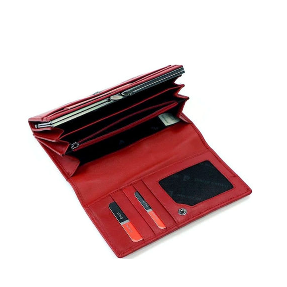 Portmoneu femei Pierre Cardin roșu din piele 7DPU906334R - imagine 2